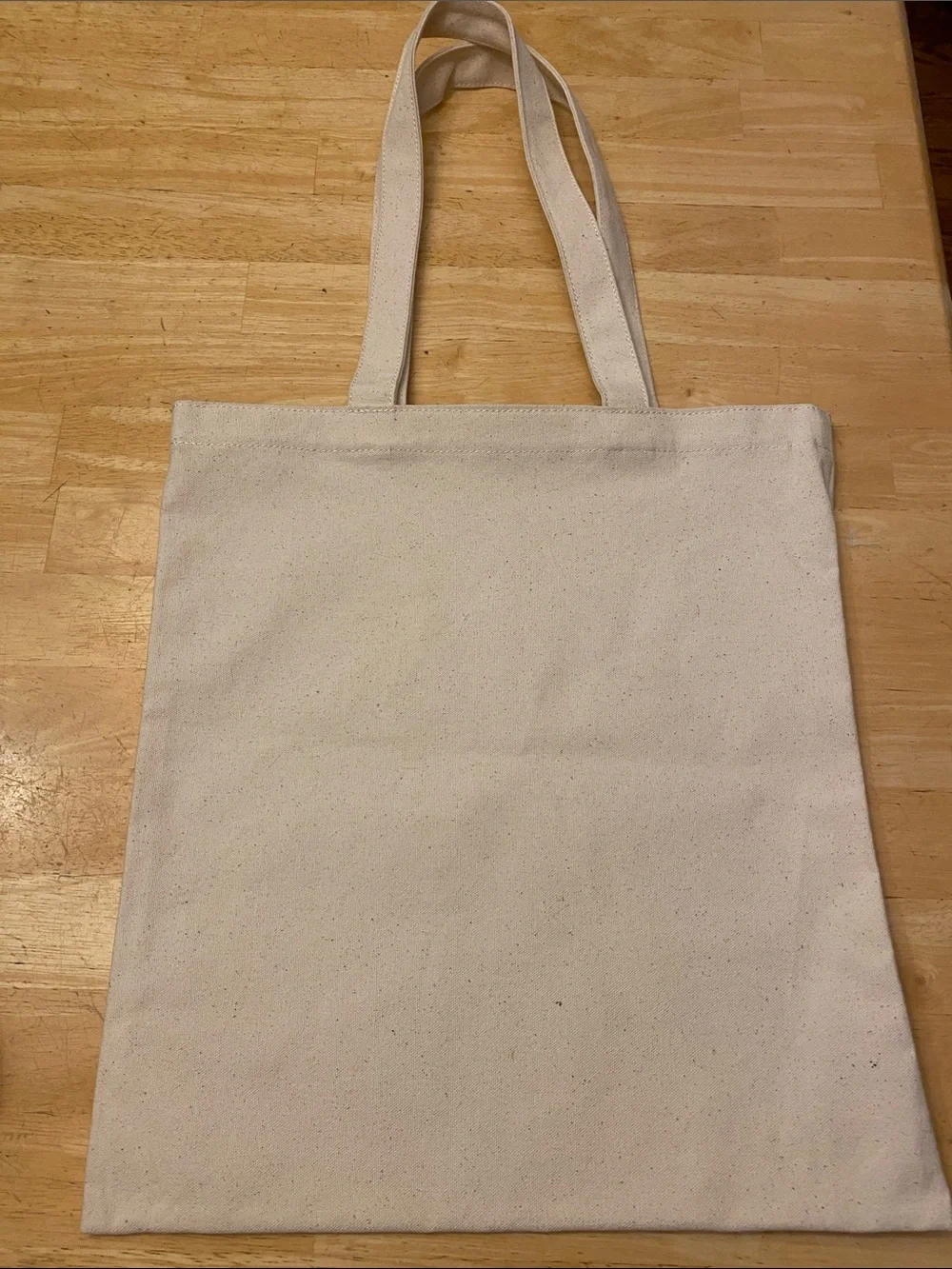 Madewell Canvas Tote in Cream with Black Logo NWOT Sturdy. Abt 14x15.5